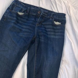 low rise boot cut jeans